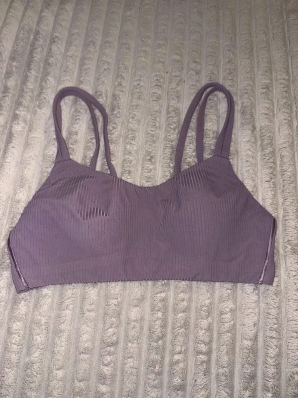 lululemon Like a Cloud Ribbed Bra Purple Ash Sports Bra
